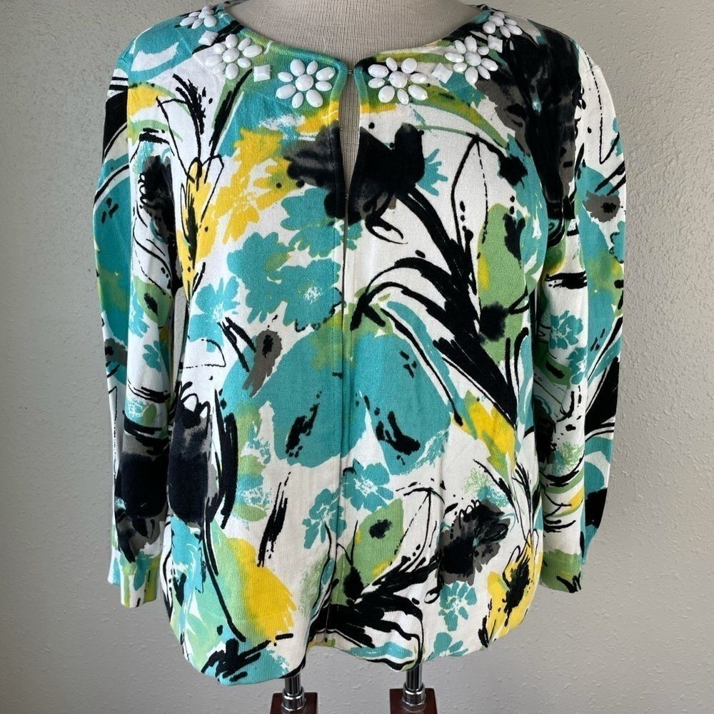 NWT Style & Co. Cropped Cardigan Style Top Size L